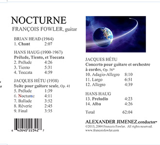 CD Back Cover for Nocturne